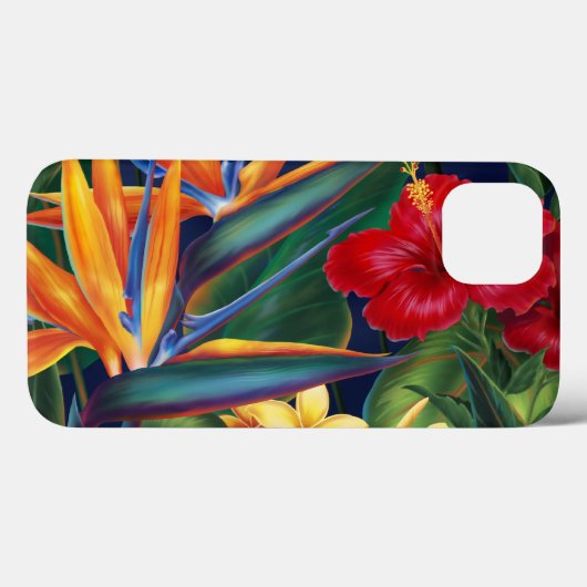 Tropische paradijse Hawaiian iPad case (Achterkant (horizontaal))