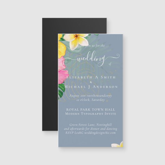 Tropische paradijse strandwiekflesjes (Voorkant / Achterkant)