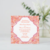 Tropische paradijse uitnodiging (Staand voorkant)