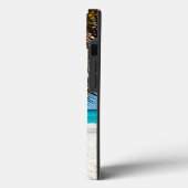 Tropische paradijselijke sjabloon, aanpasbaar Case-Mate iPhone case (Achterkant / Links)