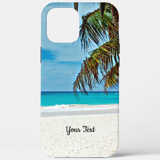 Tropische paradijselijke sjabloon, personaliseren Case-Mate iPhone case (Achterkant)