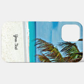 Tropische paradijselijke sjabloon, personaliseren Case-Mate iPhone case (Achterkant (horizontaal))