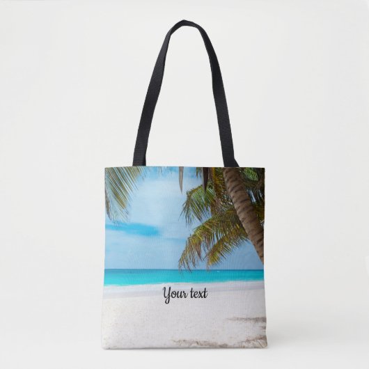 Tropische paradijselijke SJABLOON Tote Bag (Voorkant)