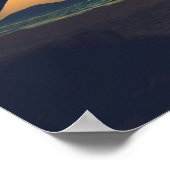 Tropische paradijssurfzonsondergang poster (Hoek)