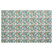 Tropische paradijsvogel bloempatroon stof (Fat Quarter)