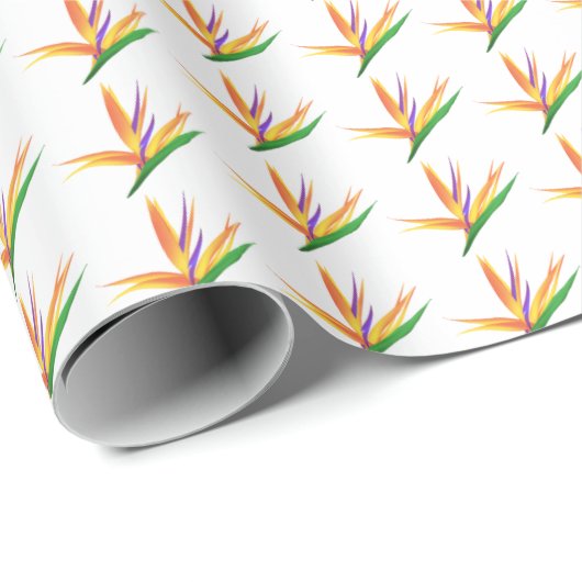 Tropische paradijsvogel cadeaupapier (Rol Hoek)