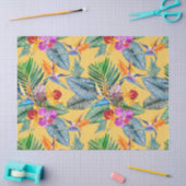 Tropische paradijsvogel en orchidee zomertuin tissuepapier (Craft)