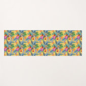 Tropische paradijsvogel & orchidee zomertuin yogamat (Voorkant (horizontaal))