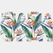 Tropische Paradijsvogel patroon Bedankdoosjes (Ongevouwen)