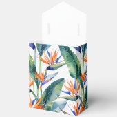 Tropische Paradijsvogel patroon Bedankdoosjes (Open)