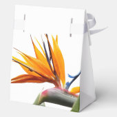 Tropische Paradijsvogel Plant Floral Wedding Bedankdoosjes (Achterkant)