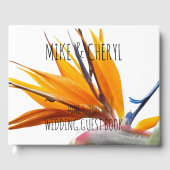 Tropische Paradijsvogel Plant Floral Wedding Gastenboek (Voorkant)