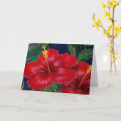Tropische paradise Hibiscus Kaarten (Gele Bloem)