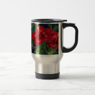 Tropische paradise Hibiscus Travel Mug Reisbeker