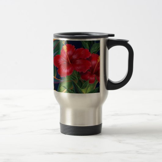Tropische paradise Hibiscus Travel Mug Reisbeker (Rechts)