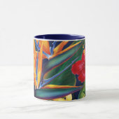 Tropische paradise Mok van de marine met twee toni (Midden)