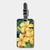 Tropische paradise Plumeria-Bagagelabels Bagagelabel (Voorkant verticaal)