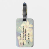 Tropische paradise Plumeria-Bagagelabels Bagagelabel (Achterkant verticaal)
