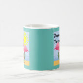 Tropische paradise roze flamingo - Klassieke Mok (Center)