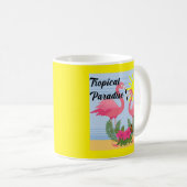 Tropische paradise roze flamingo - Klassieke Mok (Voorkant rechts)