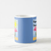 Tropische paradise roze flamingo - Klassieke Mok (Center)