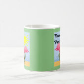 Tropische paradise roze flamingo - Klassieke Mok (Center)