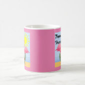 Tropische paradise roze flamingo - Klassieke Mok (Center)