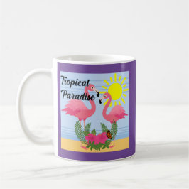 Tropische paradise roze flamingo - Klassieke Mok