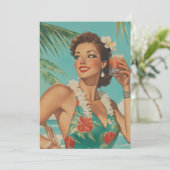 Tropische  Paradise Vibes Kaart (Staand voorkant)