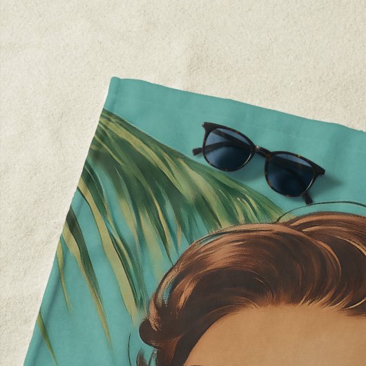 Tropische  Paradise Vibes Strandlaken (In situ)