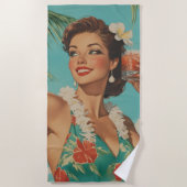 Tropische  Paradise Vibes Strandlaken (Voorkant)