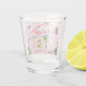 Tropische paradise Weekend Trip Bachelorette Shot Glas (Achterkant)
