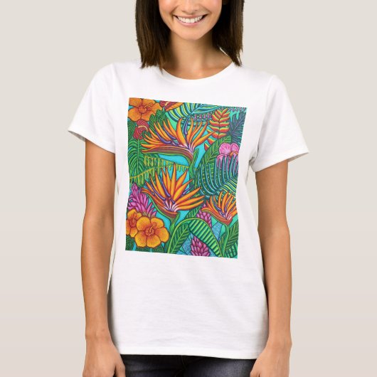 Tropische Pareltjes Tshirt (Voorkant)