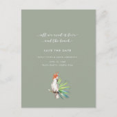 Tropische Parrot Beach Bruiloft Save the Date Aankondigingskaart (Voorkant)
