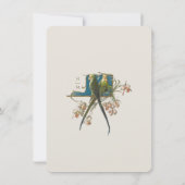 Tropische Parrot Bruiloft RSVP Kaart (Achterkant)