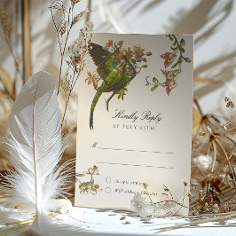 Tropische Parrot Bruiloft RSVP Kaart