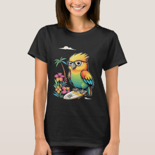 Tropische Parrot Chill Vibes – Sunset Beach Shirt