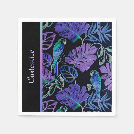 Tropische parrot Paradise Napkins 2 Servetten (Voorkant)