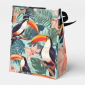 Tropische Parrot Party Gift Bag Bedankdoosjes (Achterkant)