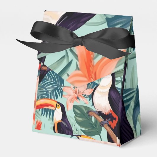 Tropische Parrot Party Gift Bag Bedankdoosjes (Voorkant Zijde)