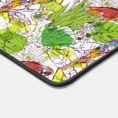 Tropische parrots bureaumat (Hoek)