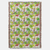 Tropische parrots deken (Voorkant Verticaal)