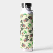 Tropische parrots en Floral Pattern op maat Waterfles (Links)