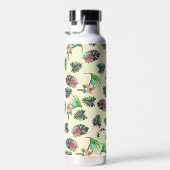 Tropische parrots en Floral Pattern op maat Waterfles (Rechts)