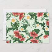 Tropische parrots Exotic Greenery Birthday Foto Bedankkaart (Achterkant)