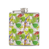 Tropische parrots heupfles (Voorkant)