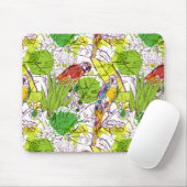Tropische parrots muismat (Met muis)