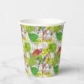 Tropische parrots papieren bekers (Rechts)