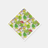 Tropische parrots servet (Hoek)