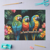 Tropische parrots tissuepapier (Craft)
